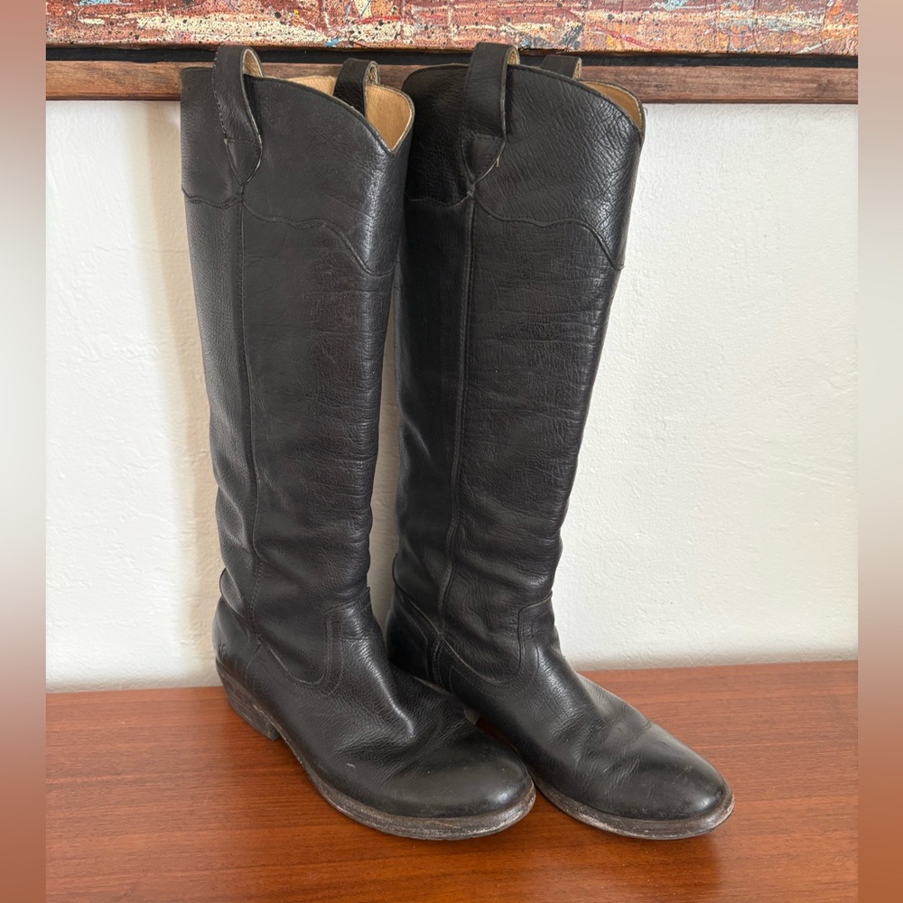 Frye Carson Lug Tall Riding Boots 8.5.